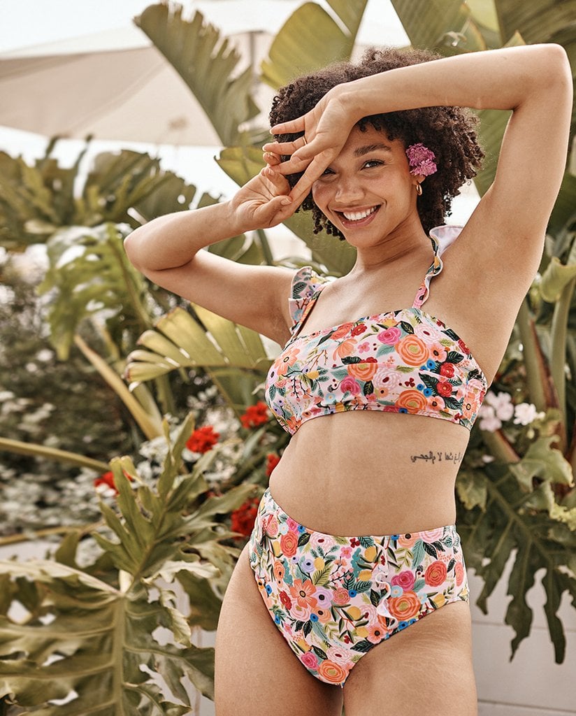 Rifle Paper Co. x Summersalt The Ruffle Oasis Bikini in Garden Party