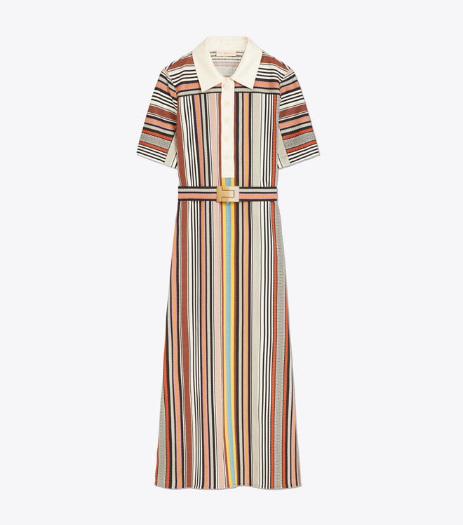 Tory Burch Striped Polo Dress