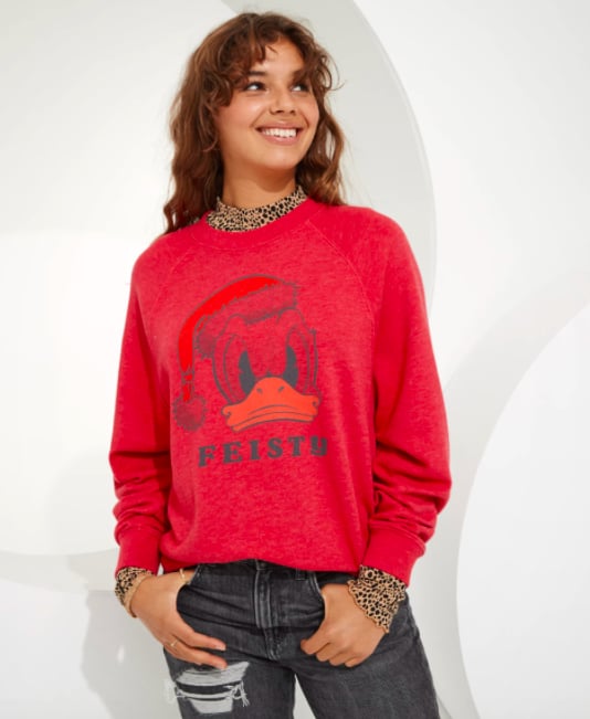 womens disney crew neck