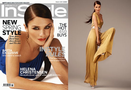 Pictures of Helena Christensen in InStyle March 2011