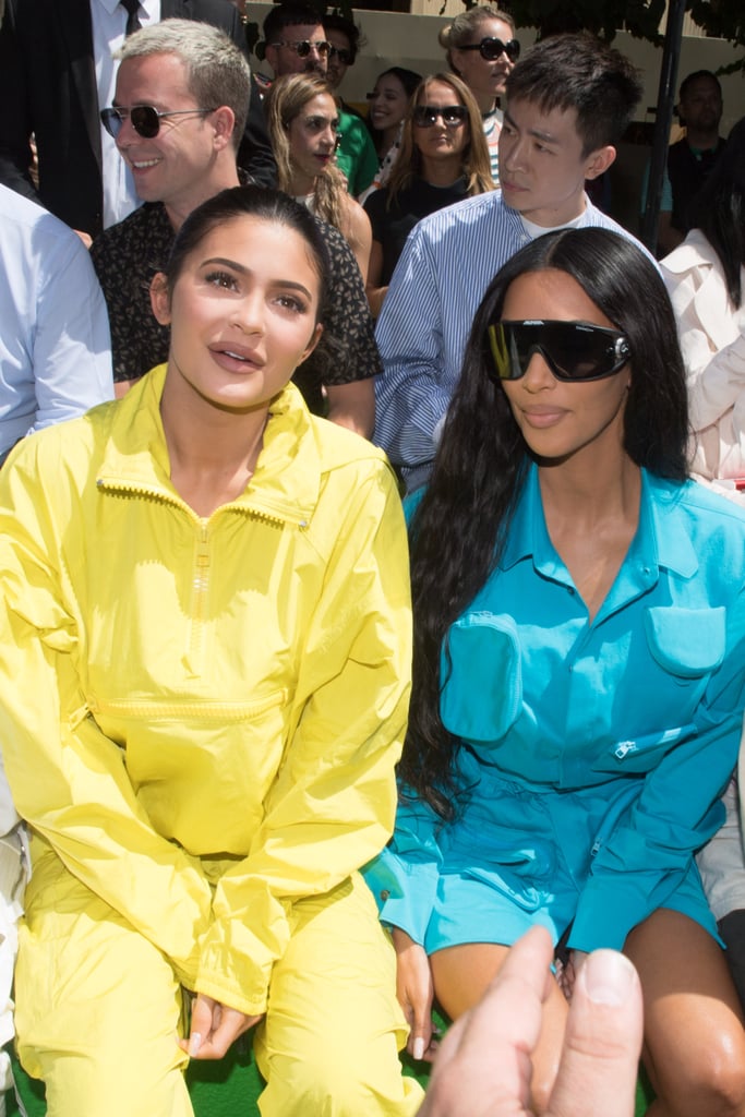Kim Kardashian's Blue Dress at Louis Vuitton Show in Paris
