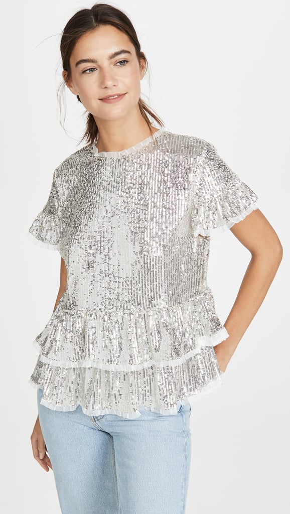 Endless Rose Sequin Tiered Blouse