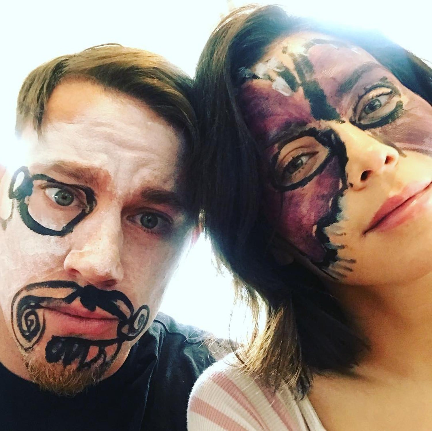 Channing Tatum Shares Daughter S Face Paint Popsugar Family