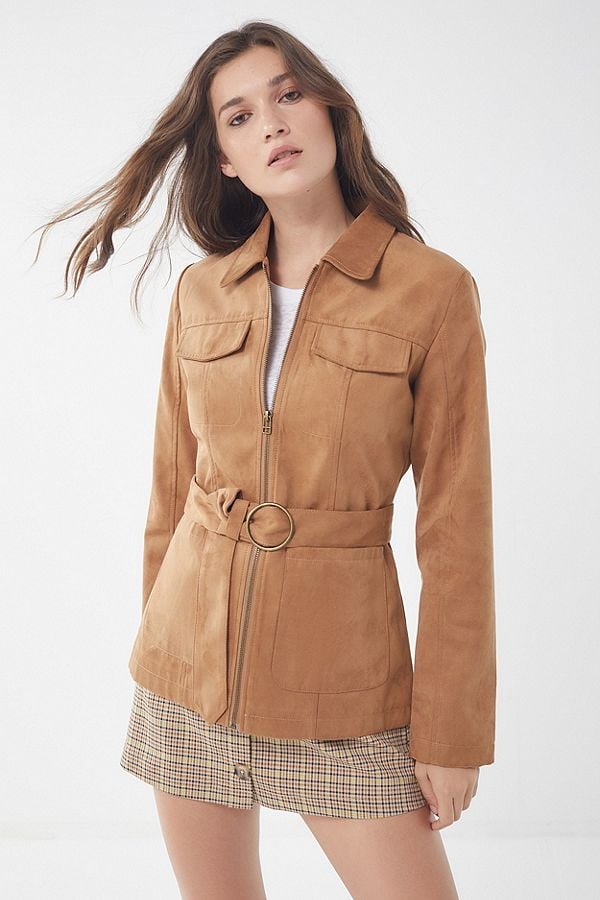 UO Suede Belted Safari Jacket | What to Shop | Aug. 13-19, 2018 ...