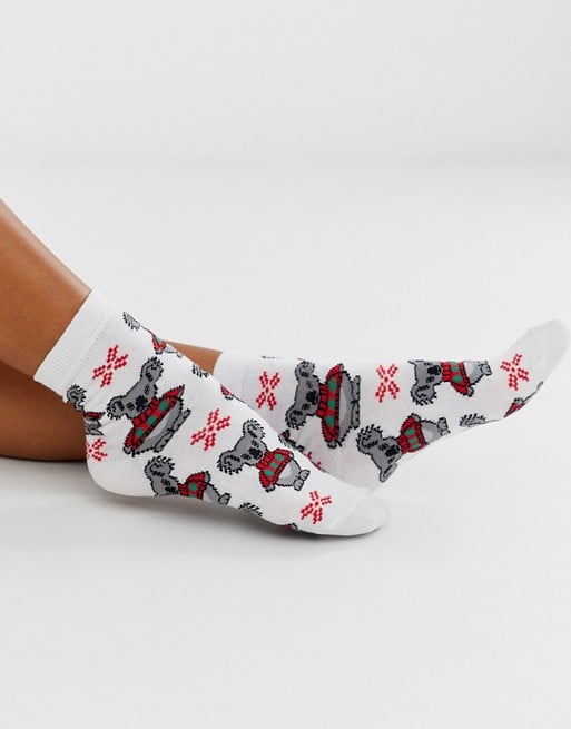 ASOS Design Christmas Koala Ankle Socks