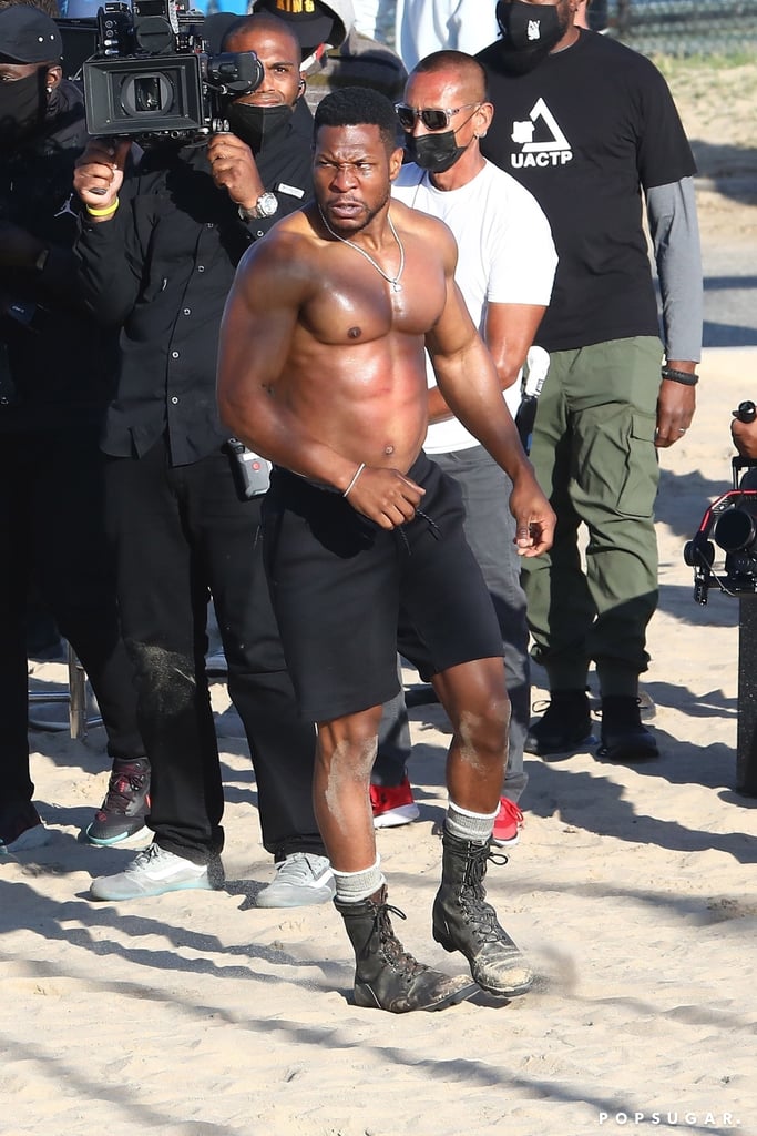 Michael B. Jordan, Jonathan Majors Film Creed III Photos