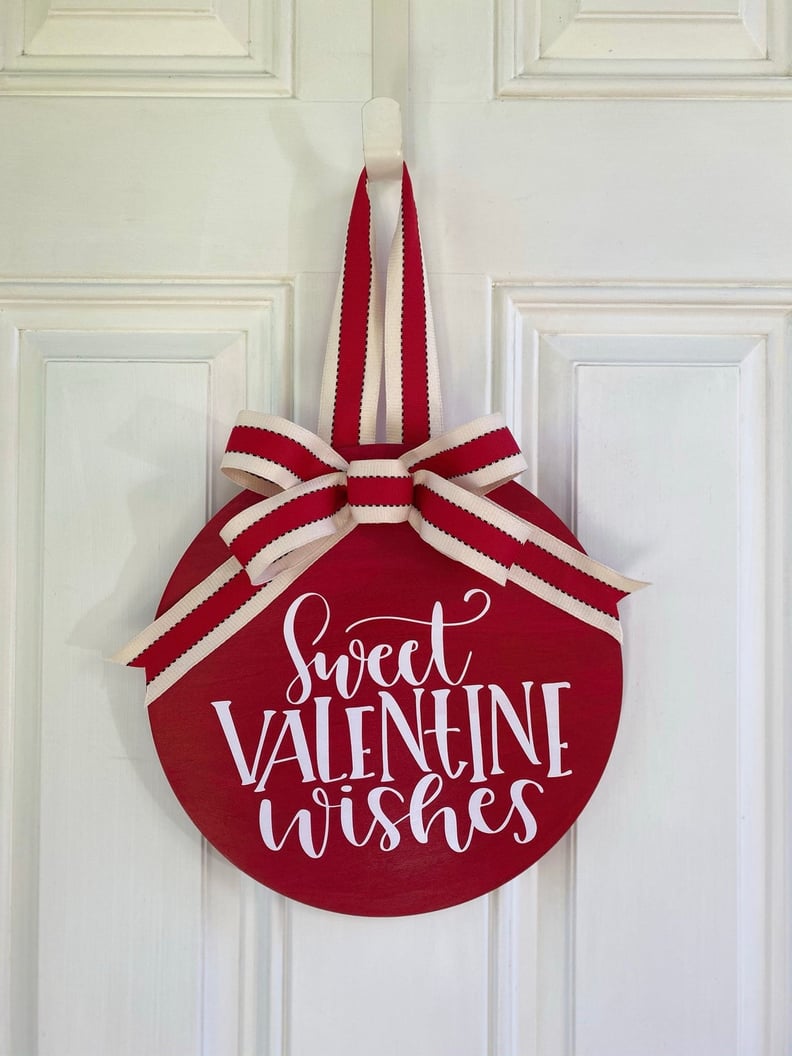 Sweet Valentine Wishes Door Sign