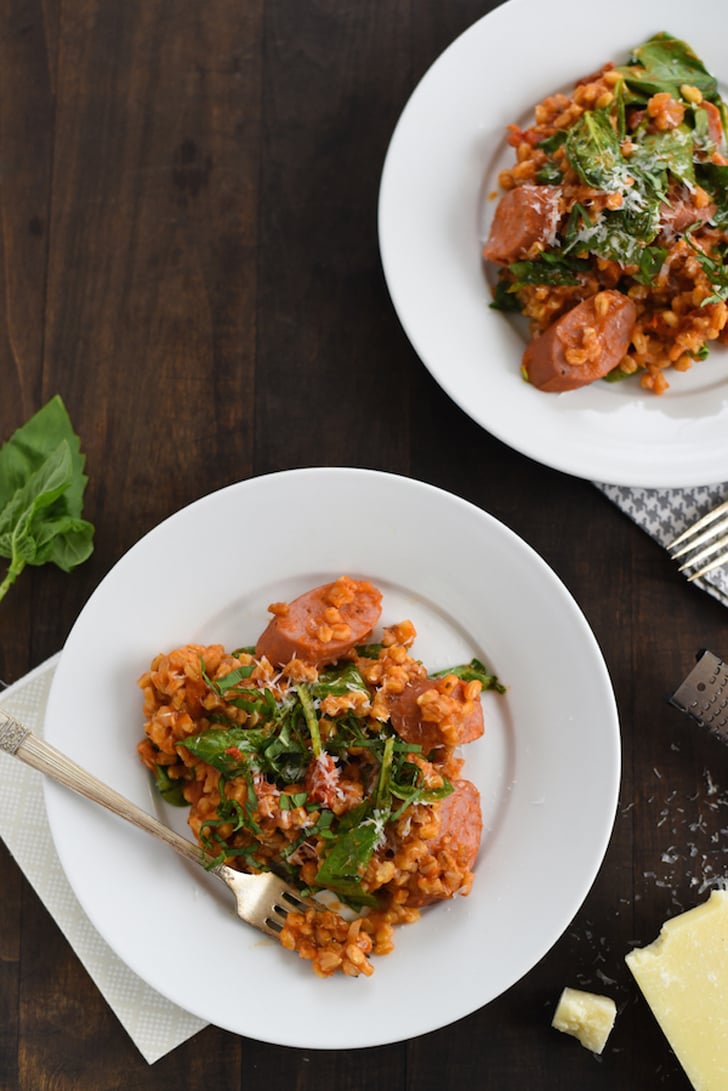 Slow-Cooker Italian Barley and Italian Sausage