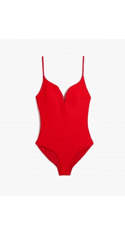 Onia Gloria Ribbed One Piece Swimsuit