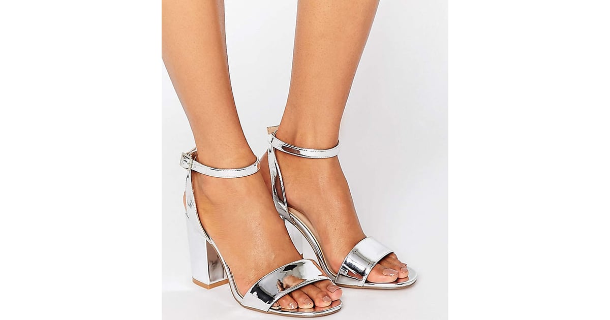 asos silver shoes