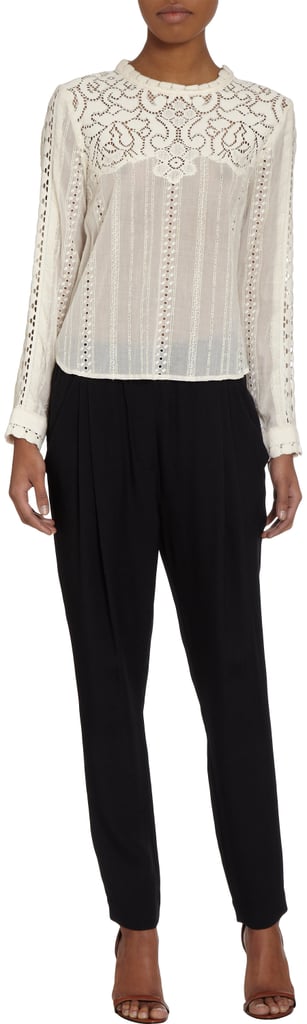 Sea Long-Sleeve Eyelet Top ($390)