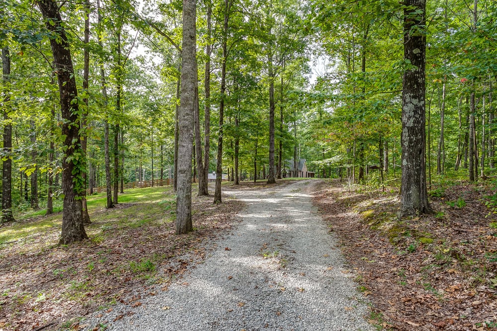 There's also a private road leading to the cottage.