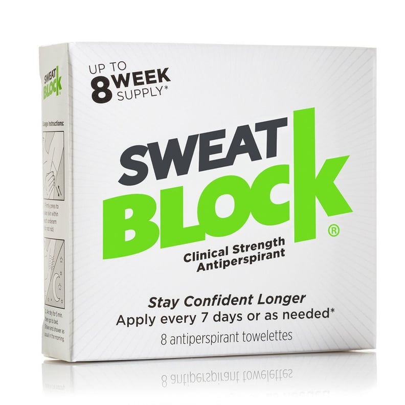 SweatBlock Antiperspirant — Clinical Strength Wipes