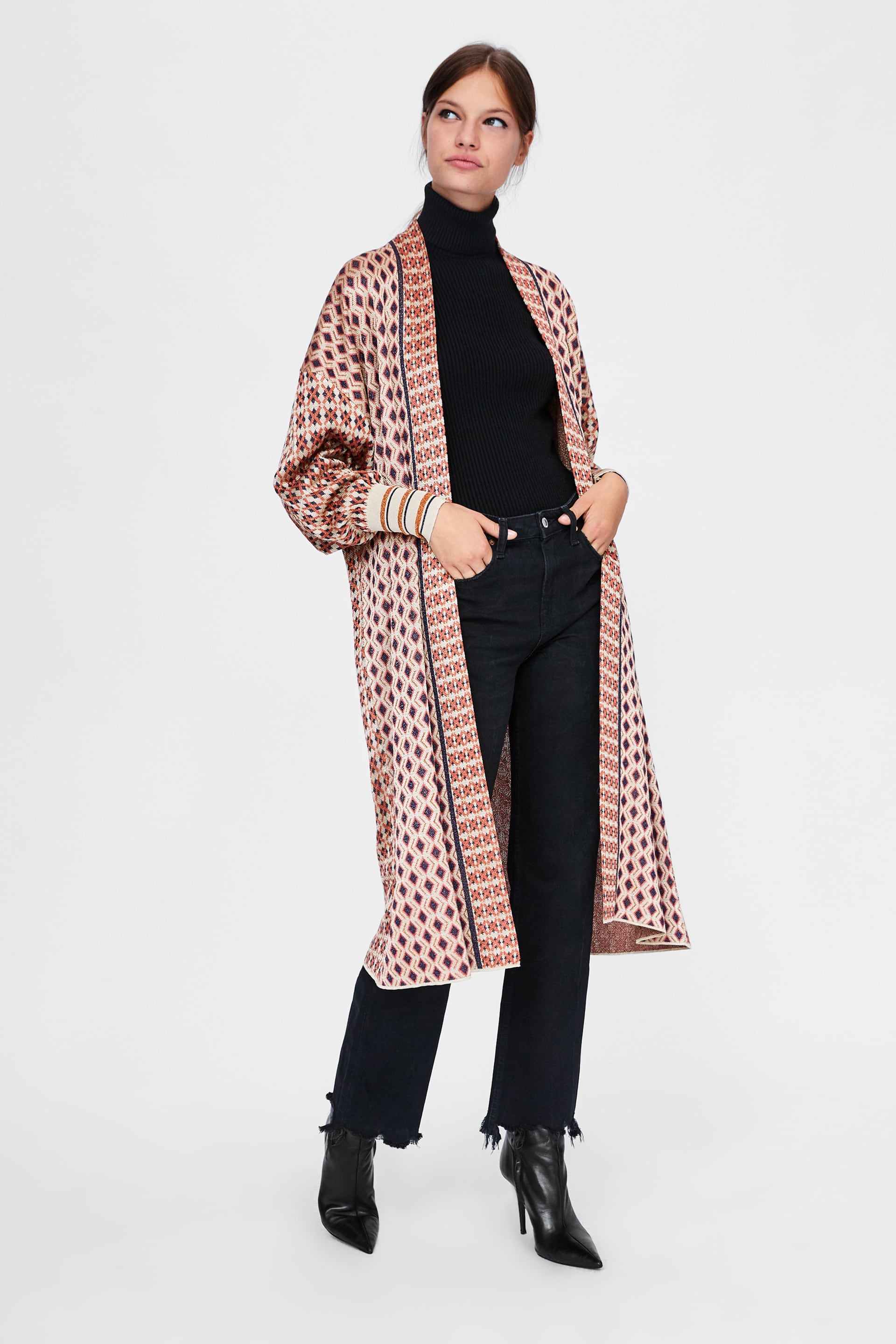 Zara Jacquard Coat | 16 Long Coats That 