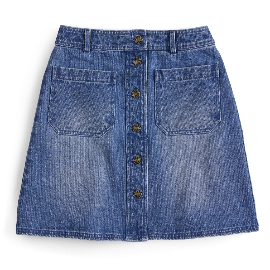 Button-Front Denim Mini Skirt | POPSUGAR at Kohl's Collection 2018 ...