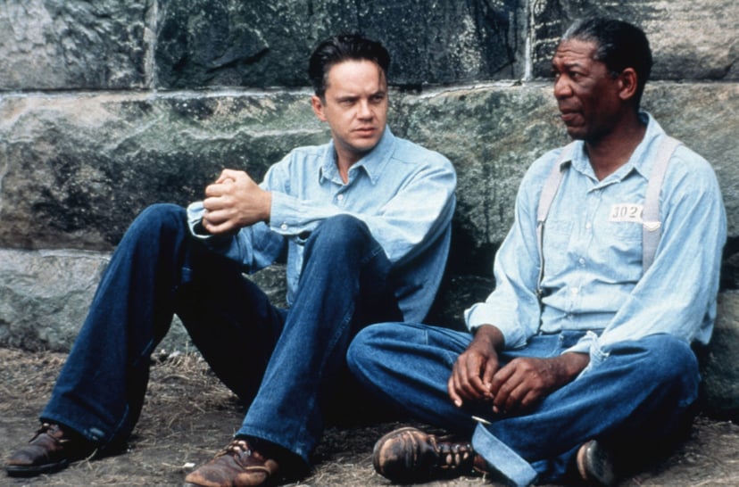 THE SHAWSHANK REDEMPTION, Tim Robbins, Morgan Freeman, 1994, (c) Columbia/courtesy Everett Collection