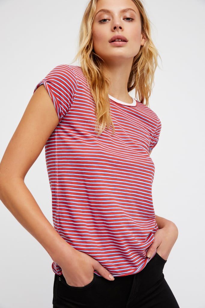 We the Free Stripe Clare Tee | Best Striped T-Shirts | POPSUGAR Fashion ...