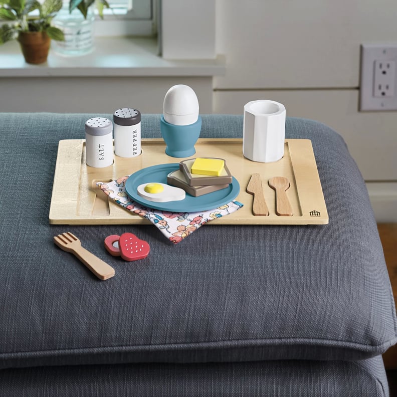 Wooden Toy Breakfast Tray