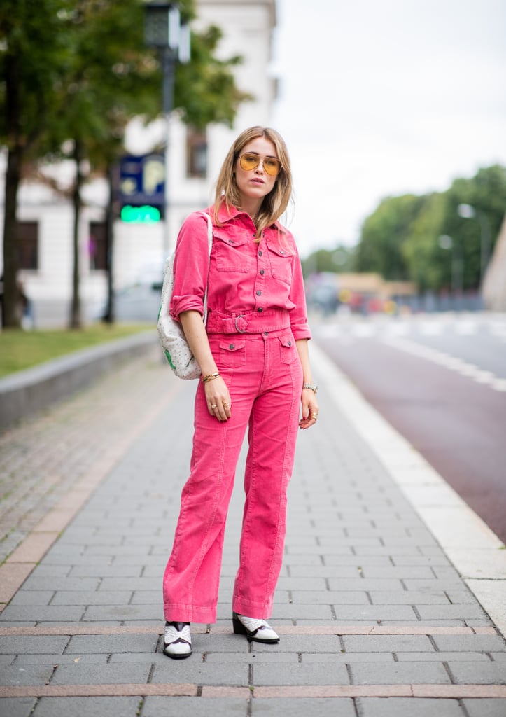 Fake a boiler suit moment with denim coordinates in a bold colour