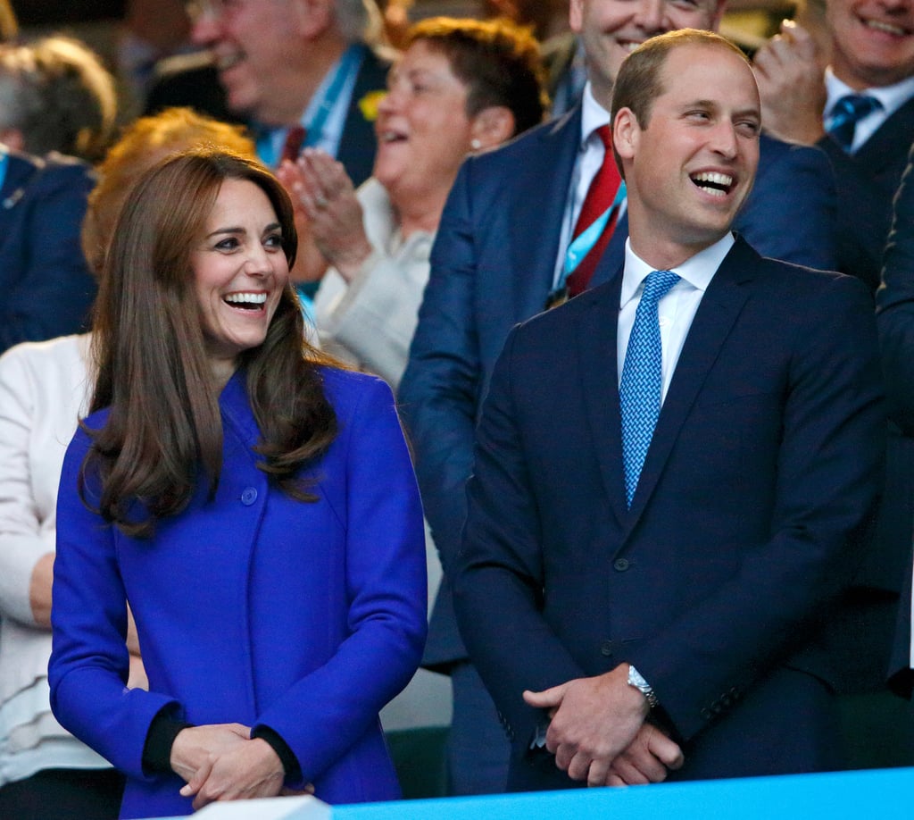 When she and William cracked each other up.