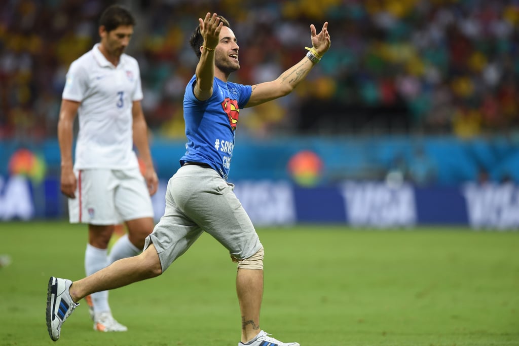 This Ridiculous Fan Running on the Field Like It's No Big Deal