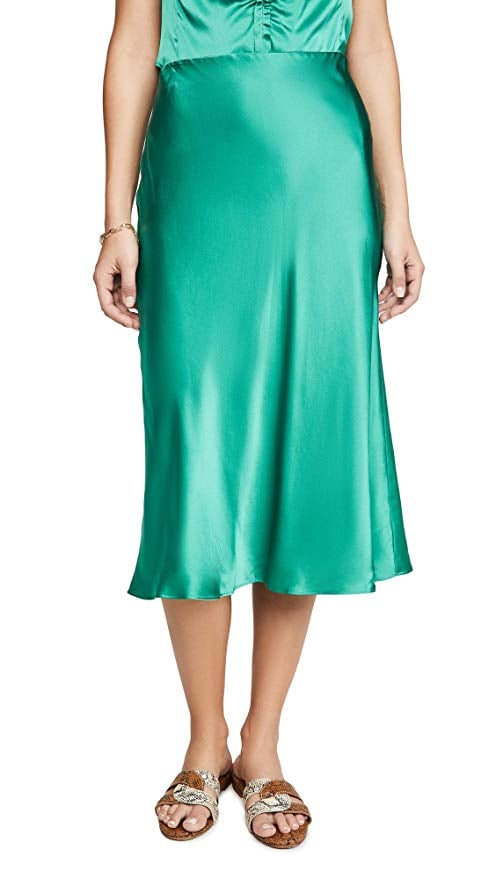 Rebecca Taylor Charmeuse Midi Skirt