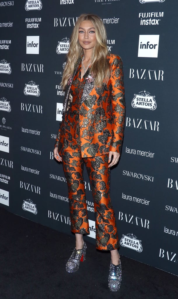 Gigi Hadid Walked The Red Carpet For Harpers Bazaars Icons