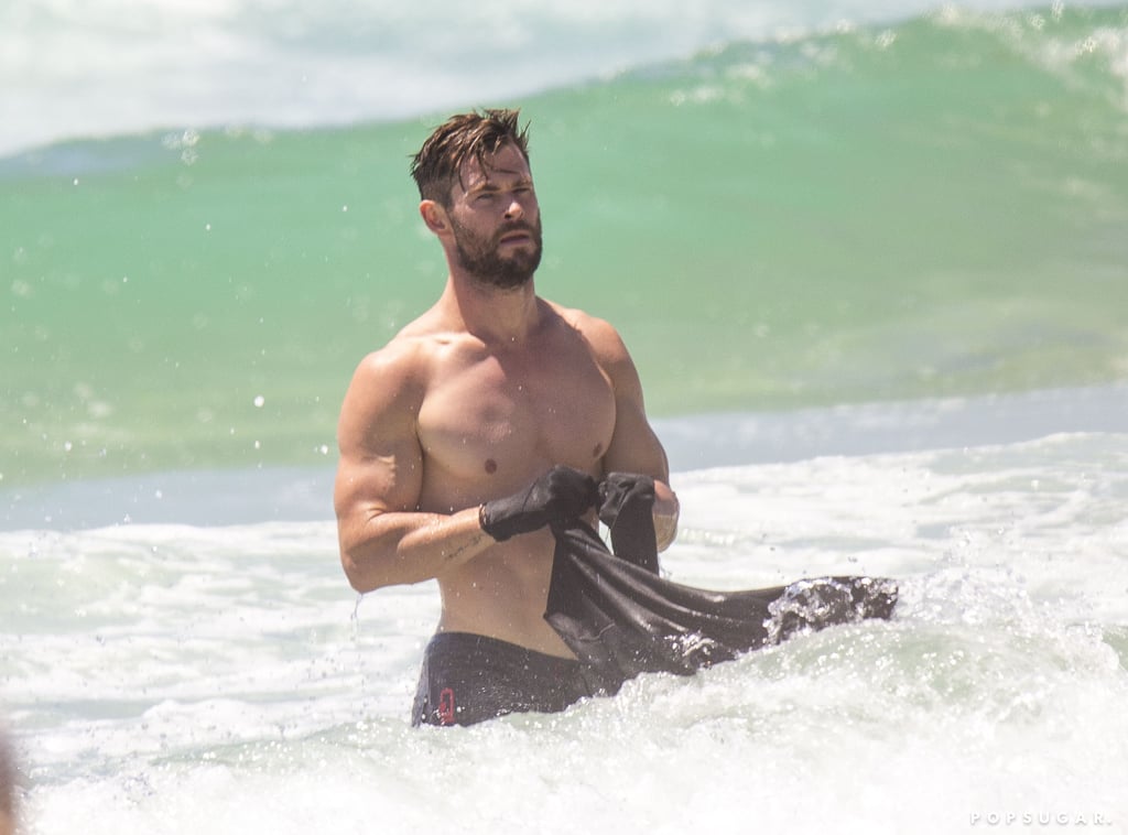 Chris Hemsworth and Elsa Pataky PDA Pictures Australia 2018