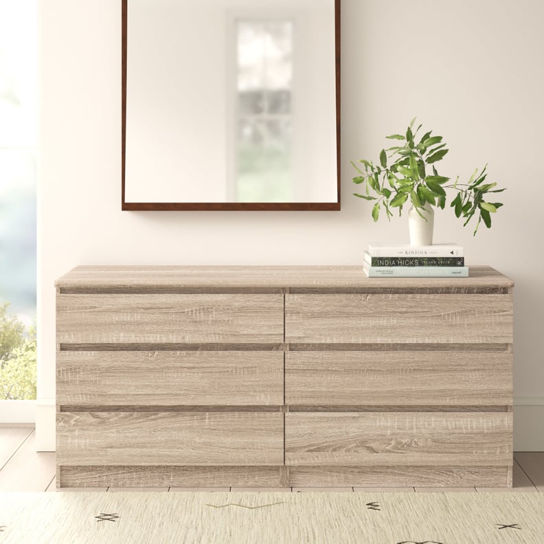 AllModern Kayley 6 Drawer Double Dresser