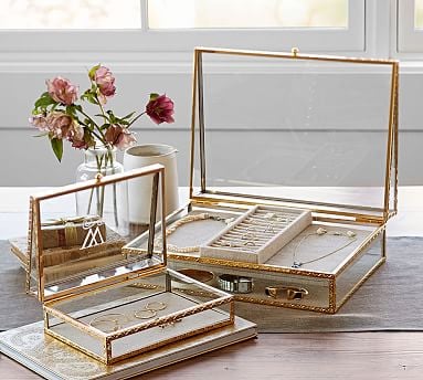 Pottery Barn Antique Jewelry Box