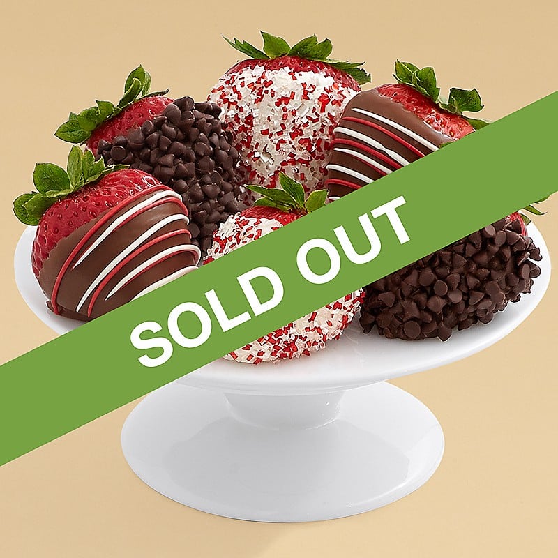 Shari's Berries Half Dozen Gourmet Dipped Christmas Strawberries Best