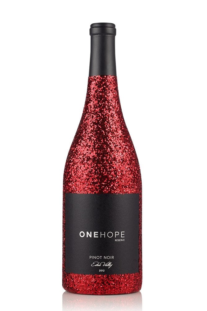 ONEHOPE Edna Valley Pinot Noir Red Glitter Bottle