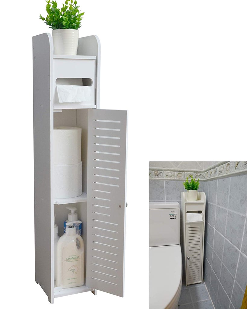 Aojezor Small Bathroom Storage Corner Floor Cabinet