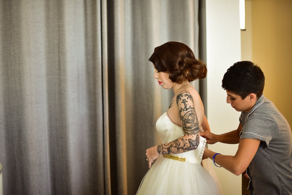 Tropical Las Vegas Wedding