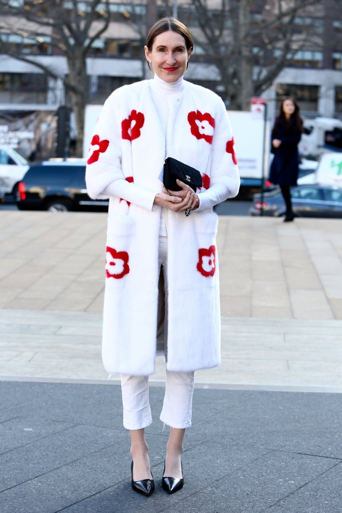 A sweet-meets-quirky Prada coat supplied the statement factor in this white-on-white style.
A sweet-meets-quirky Prada coat supplied the statement factor in this white-on-white style.