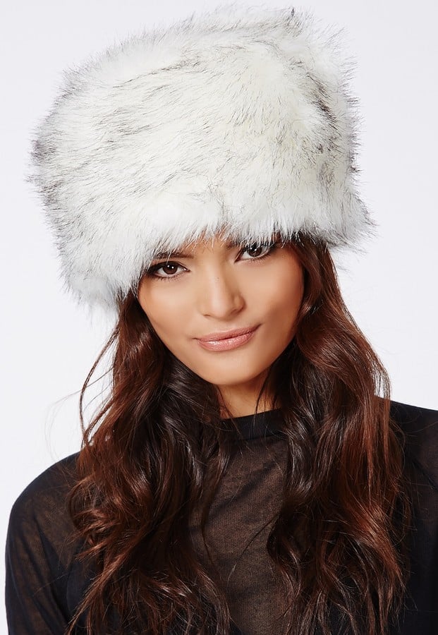 Missguided Faux-Fur Hat White