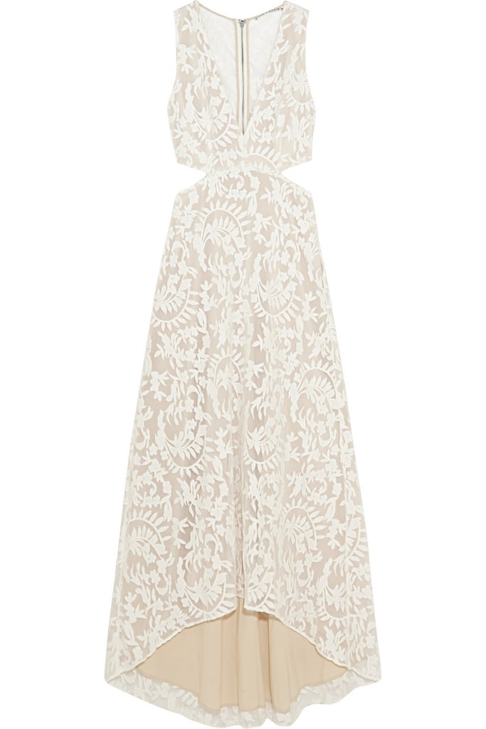 Alice + Olivia Juelia cutout embroidered tulle dress ($485)