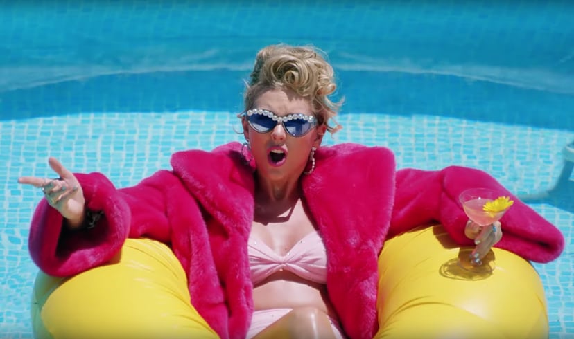 Taylor swift pink coat sale