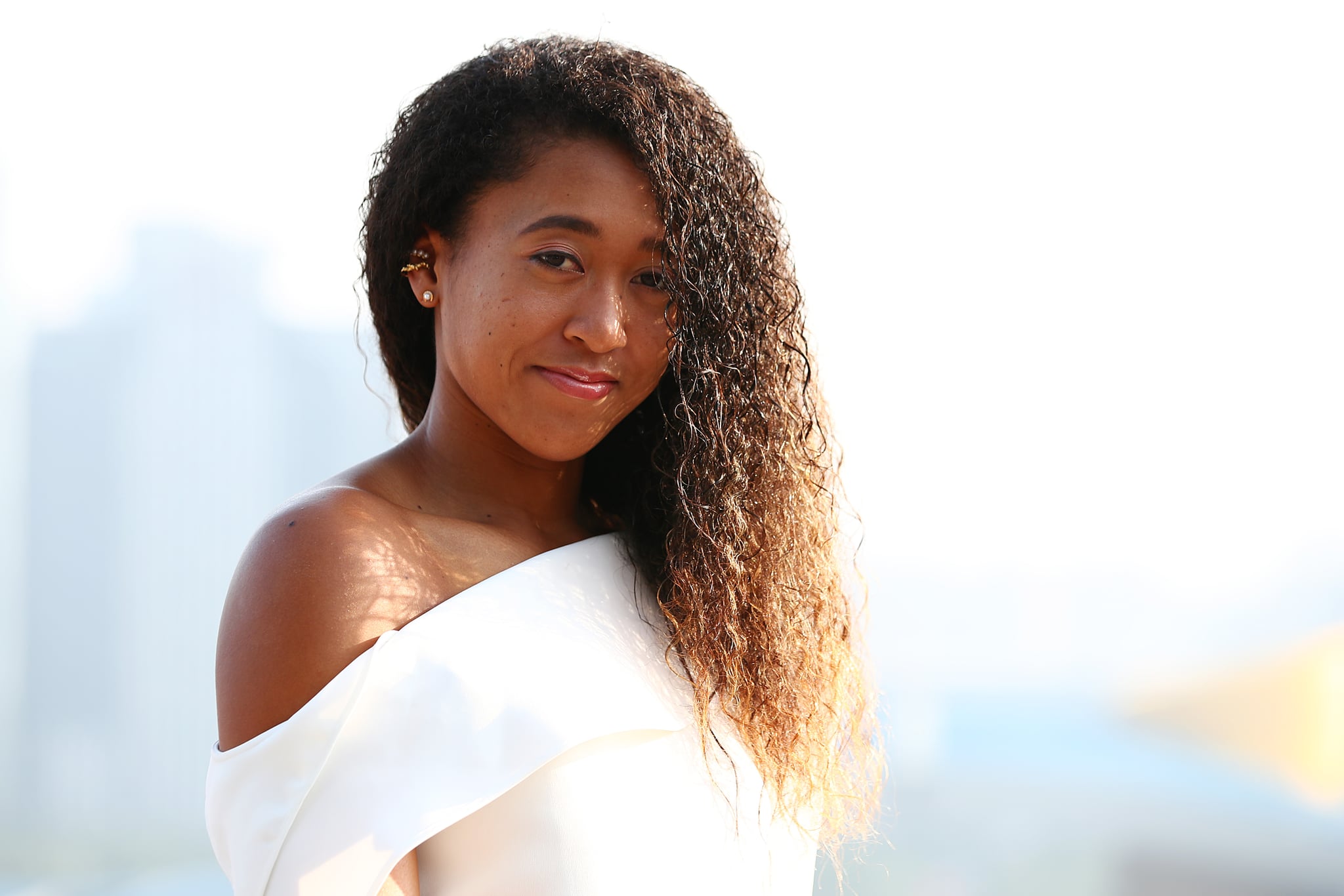 SHENZHEN, CHINA - OCTOBER 25: Naomi Osaka of Japan arrives for the 2019 WTA Finals official photo shoot at Lotus Hill Park on October 25, 2019 in Shenzhen, China. (Photo by Clive Brunskill/Getty Images)