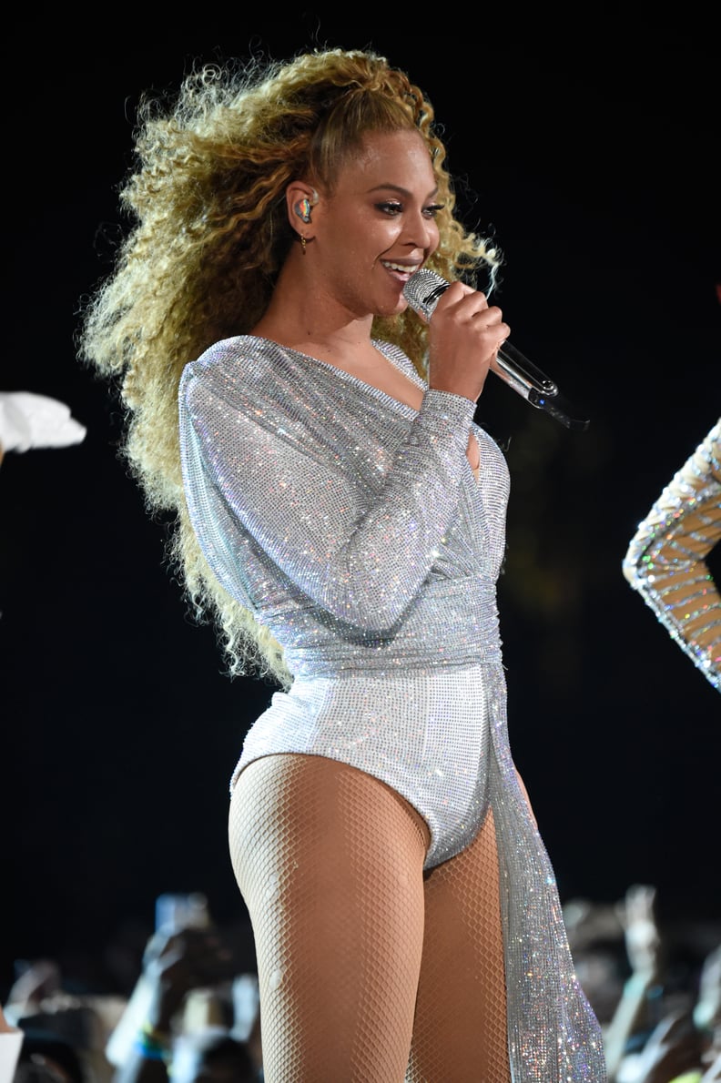 INDIO, CA - APRIL 21:  Beyonce Knowles performs onstage during the 2018 Coachella Valley Music And Arts Festival at the Empire Polo Field on April 21, 2018 in Indio, California.  (Photo by Kevin Mazur/Getty Images for Coachella)