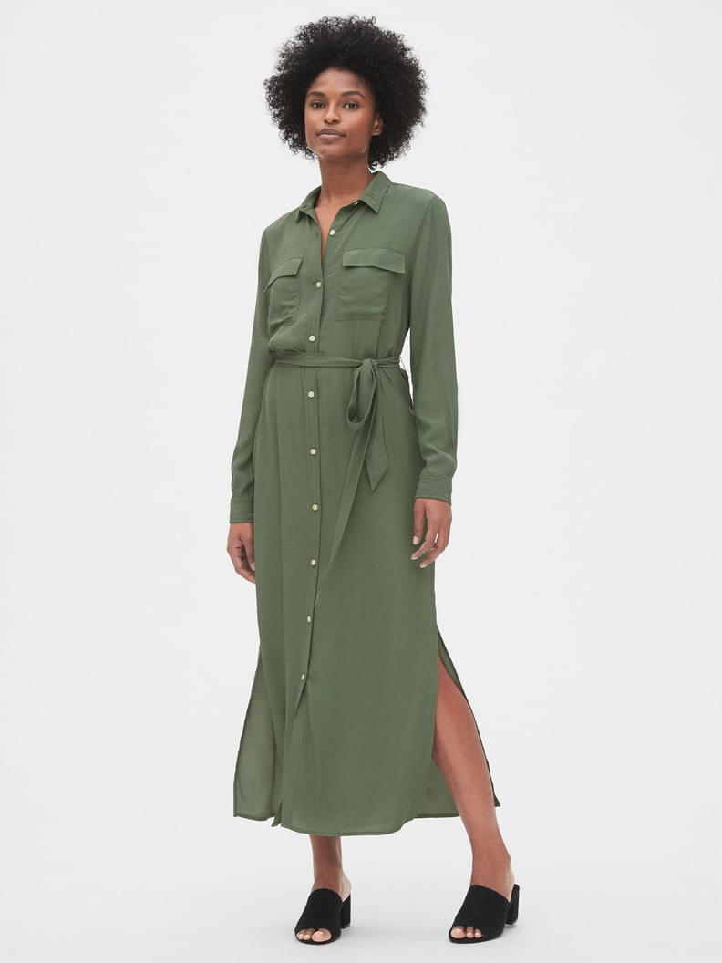 Gap Perfect Maxi Shirtdress