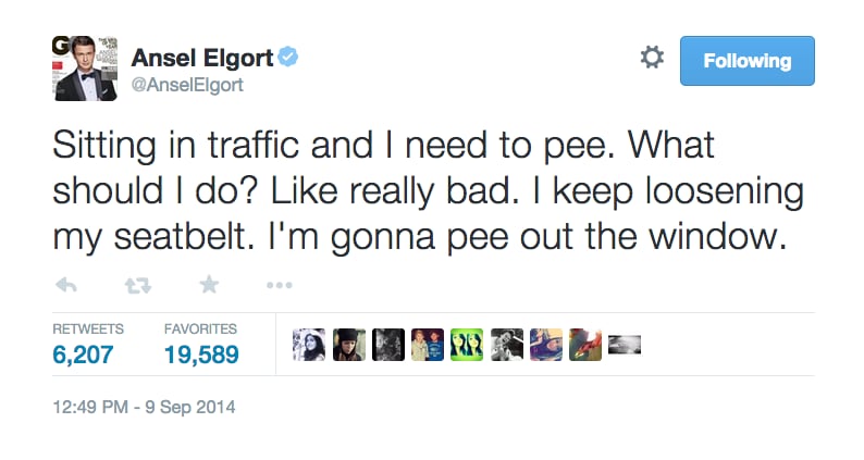 When He Really, Really Had to Pee