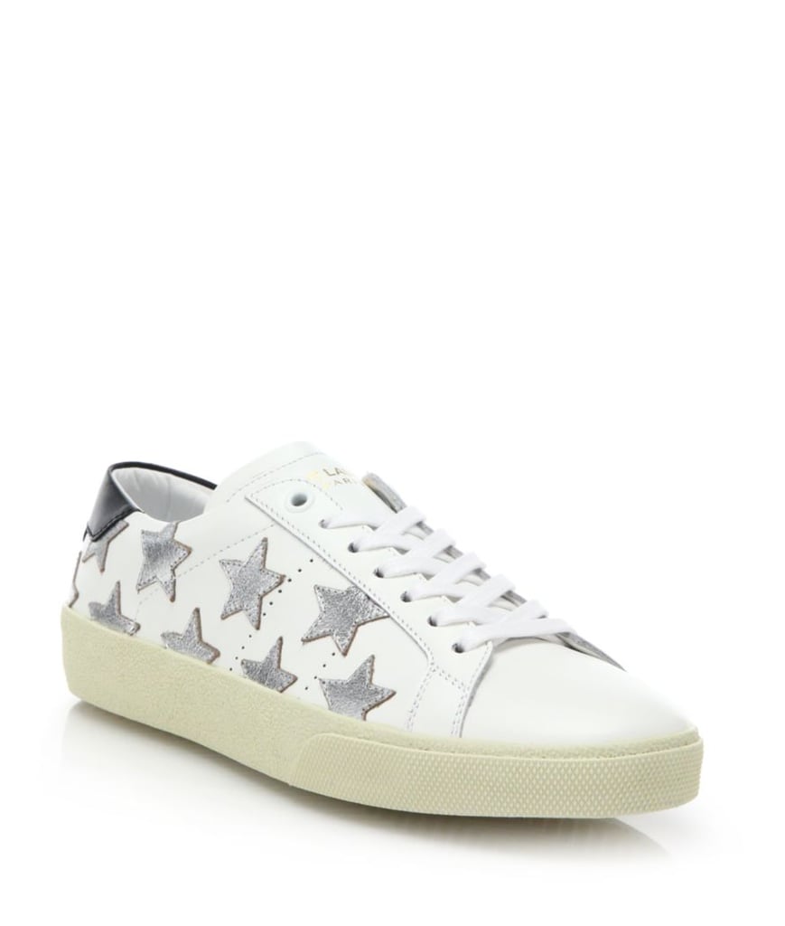 Shoot for the moon, and you'll land with these starry Saint Laurent Sneakers ($595) on your feet.