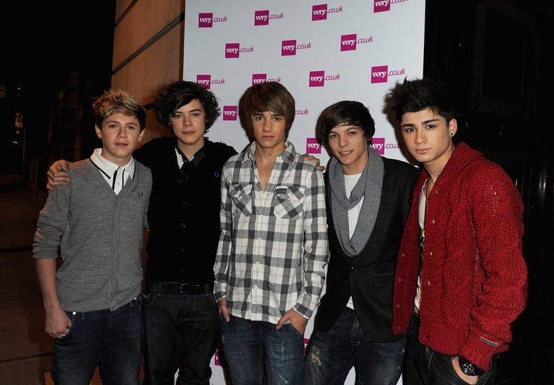 One Direction at the Very.co.uk Christmas Catwalk Show in 2010