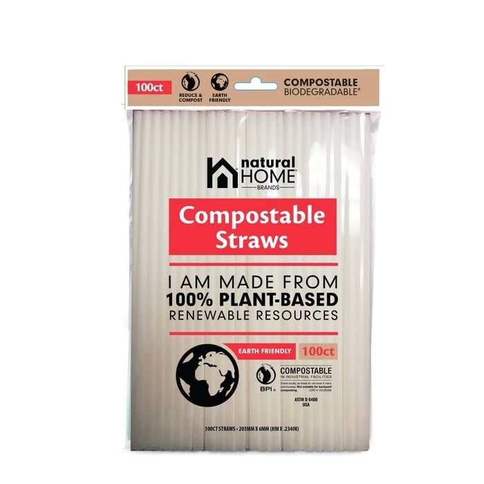 Natural Home Compostable Straws