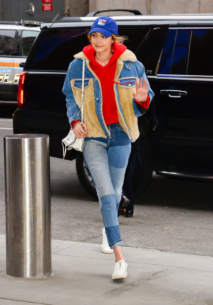 Gigi Hadid's Patchwork Jeans