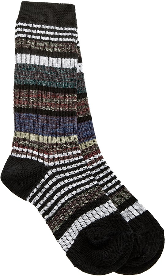 Marni Black Earth Striped Cotton Blend Socks ($90)
