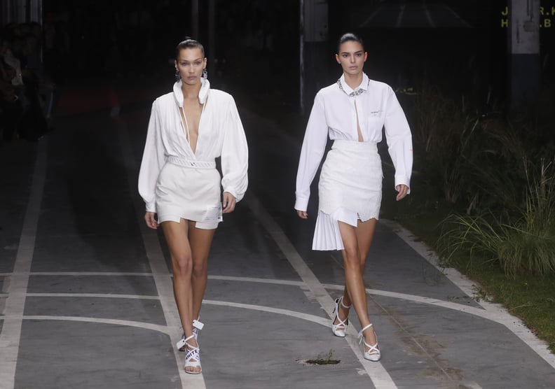 Bella Hadid Walking the Off-White Runway at Paris Fashion Week Womenswear Spring/Summer 2019