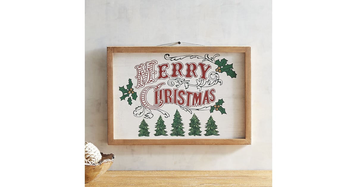 Merry Christmas Wall Decor (17) Pier 1 Christmas Decor 2017 POPSUGAR Home Photo 37