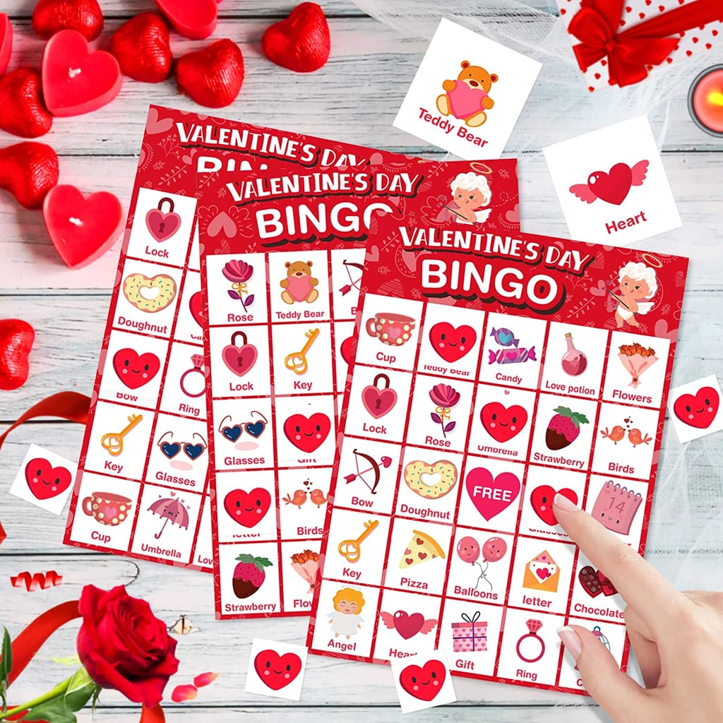 Valentine's Day Large Size Bingo Game Card